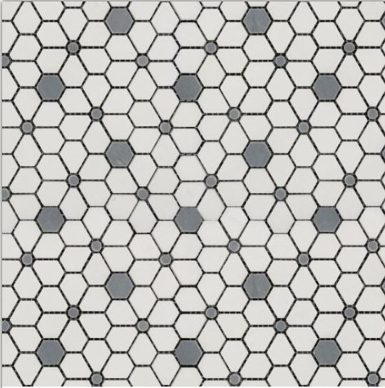 Luxe Cosmos Blue Marble Mosaic