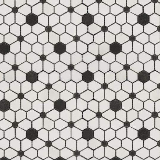 Luxe Cosmos Black Marble Mosaic