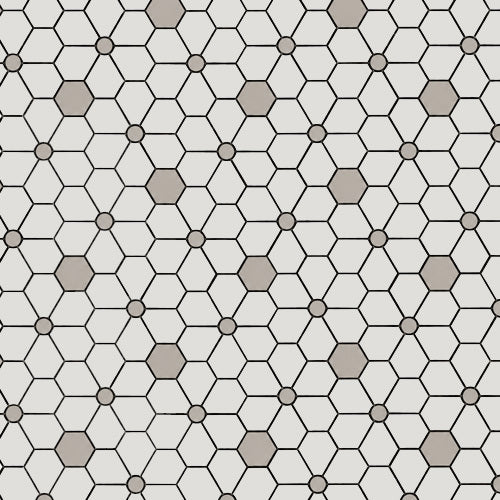 Luxe Cosmos Grey Marble Mosaic