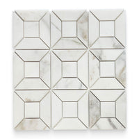 White Lotus Marble Mosaic