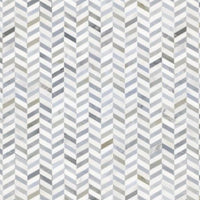 Luxe Chevron Ocean Marble Mosaic