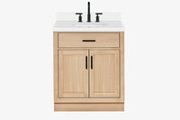 Ariel hepburn 30-31 in. oval sink vanity with 0.75 - 1.5 in. with countertop