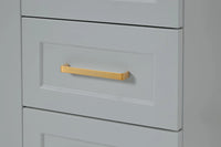 Ariel taylor (36"& 37") right offset single rectangle sink vanity with marble (0.75" & 1.5")countertop.