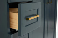 Ariel taylor (36"& 37") right offset single rectangle sink vanity with marble (0.75" & 1.5")countertop.