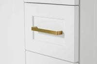 Ariel taylor (36"& 37") right offset single rectangle sink vanity with marble (0.75" & 1.5")countertop.