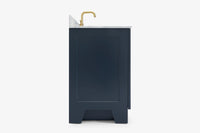 Ariel taylor (42" & 43") left offset single rectangle sink vanity with marble (0.75"& 1.5") countertop.
