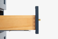 Ariel taylor (42" & 43") left offset single rectangle sink vanity with marble (0.75"& 1.5") countertop.