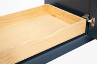 Ariel taylor (42" & 43") left offset single rectangle sink vanity with marble (0.75"& 1.5") countertop.