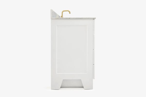 Ariel hepburn 61-62 in. double rectangle sink vanity with 0.75-1.5 in. countertop