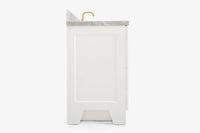 Ariel taylor (54"& 55") single oval sink vanity with marble (0.75" & 1.5")countertop.
