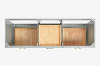 Ariel taylor (66"& 67") double rectangle sink vanity with marble countertop (0.75"& 1.5") edge.