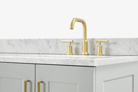 Ariel taylor (66"& 67") double rectangle sink vanity with marble countertop (0.75"& 1.5") edge.