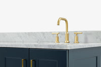 Ariel taylor (66"& 67") double rectangle sink vanity with marble countertop (0.75"& 1.5") edge.
