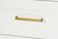 Ariel taylor (66"& 67") double rectangle sink vanity with marble countertop (0.75"& 1.5") edge.