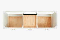 Ariel taylor (66"& 67") double rectangle sink vanity with marble countertop (0.75"& 1.5") edge.