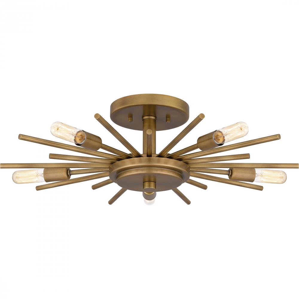 Semi-Flush Mts.-Quoizel-QSF6158WS