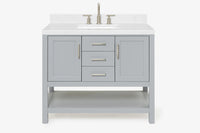 Ariel bayhill 42-43 in. rectangle sink vanity with (0.75 ,1.5)  countertop