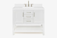 Ariel bayhill 42-43 in. rectangle sink vanity with (0.75 ,1.5)  countertop