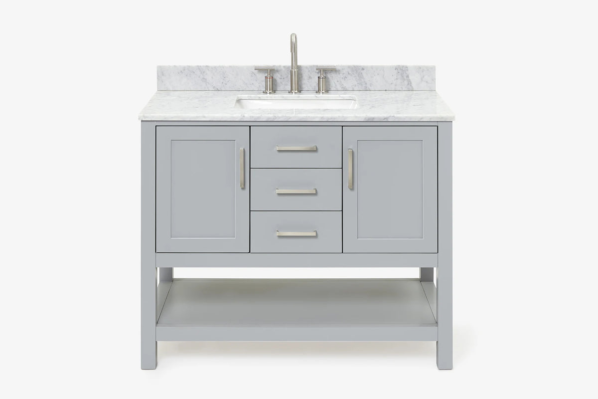 Ariel bayhill 42-43 in. rectangle sink vanity with (0.75 ,1.5)  countertop