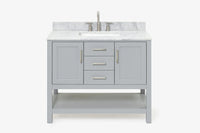 Ariel bayhill 42-43 in. rectangle sink vanity with (0.75 ,1.5)  countertop