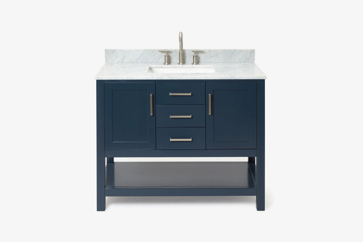 Ariel bayhill 42-43 in. rectangle sink vanity with (0.75 ,1.5)  countertop