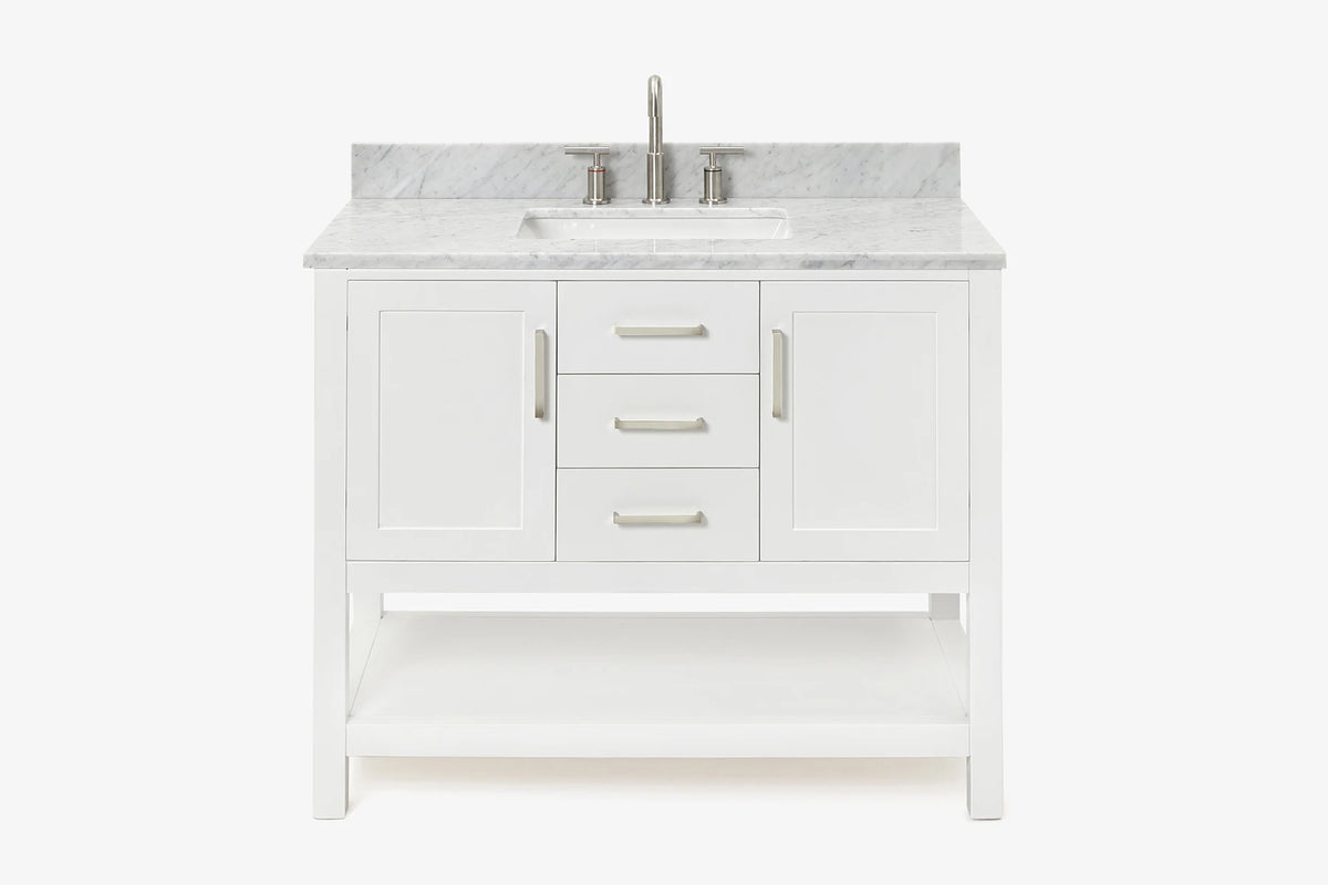 Ariel bayhill 42-43 in. rectangle sink vanity with (0.75 ,1.5)  countertop