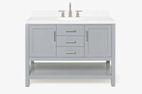 Ariel bayhill 48-49 in. oval sink vanity with (0.75,1.5) countertop