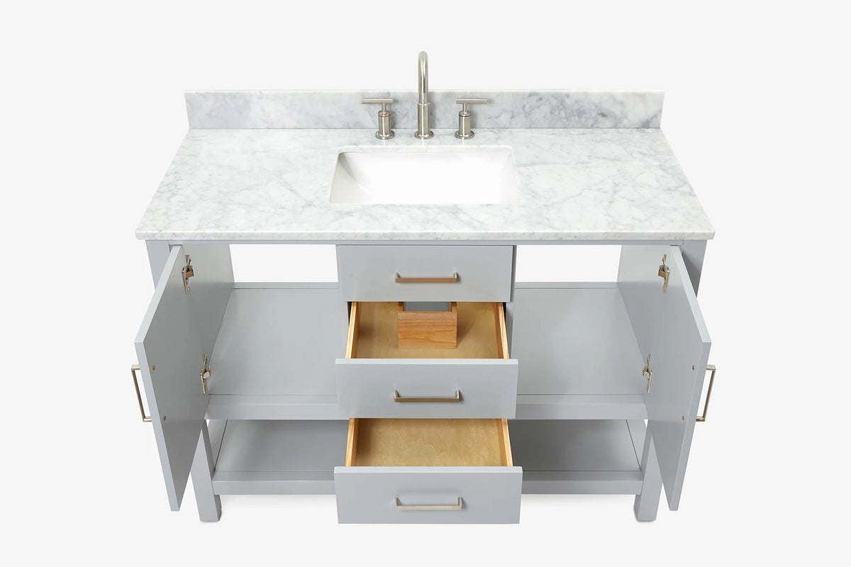 Ariel bayhill (48-49) in. rectangle sink vanity with 0.75 in. countertop