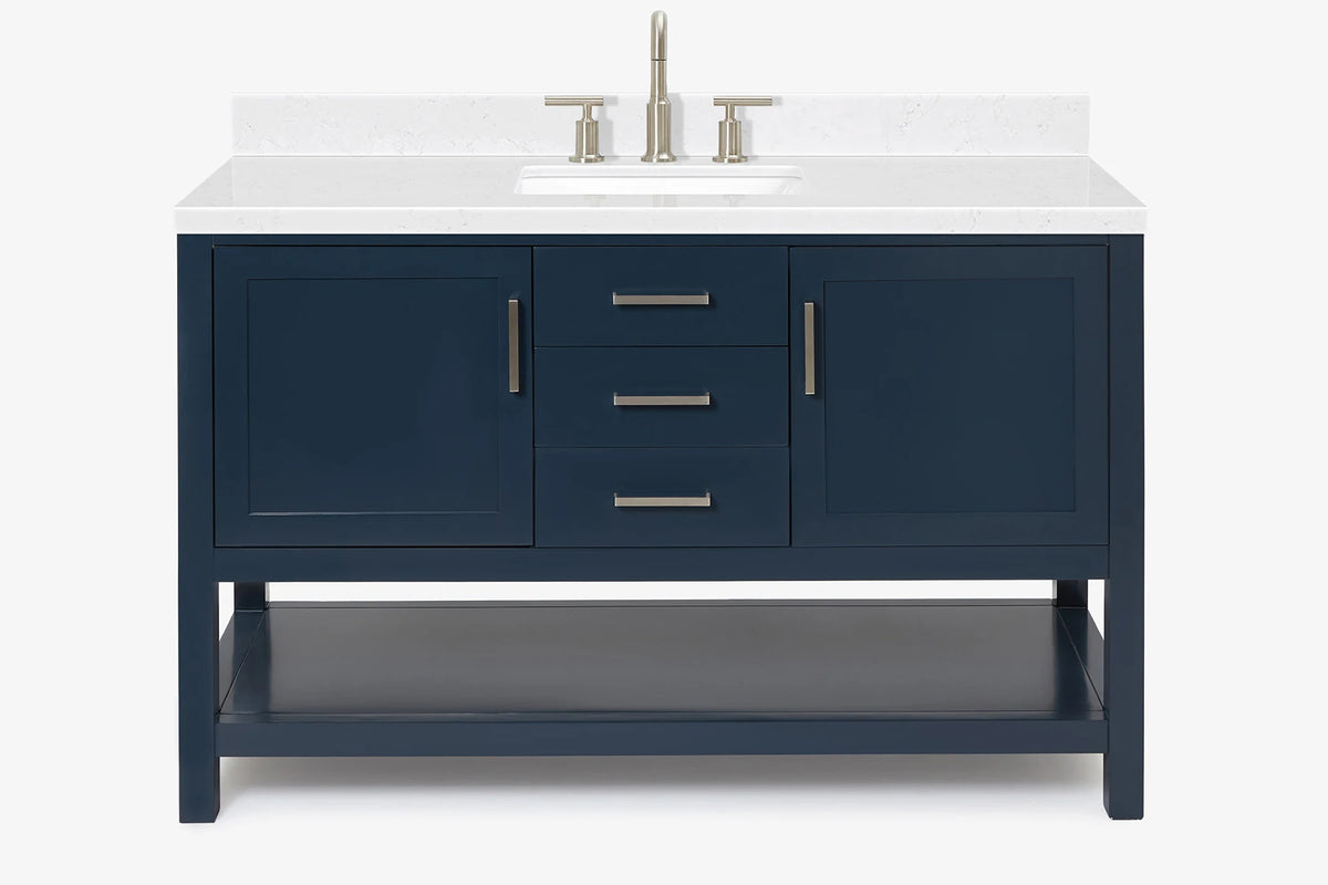 Ariel bayhill 54-55 in. rectangle sink vanity with (0.75,1.5)  countertop