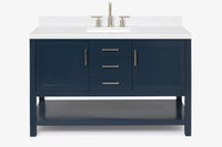 Ariel bayhill 54-55 in. rectangle sink vanity with (0.75,1.5)  countertop
