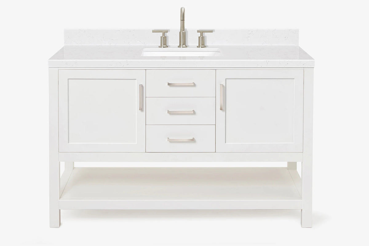 Ariel bayhill 54-55 in. rectangle sink vanity with (0.75,1.5)  countertop