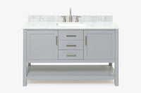 Ariel bayhill 54-55 in. rectangle sink vanity with (0.75,1.5)  countertop