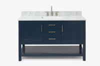 Ariel bayhill 54-55 in. rectangle sink vanity with (0.75,1.5)  countertop