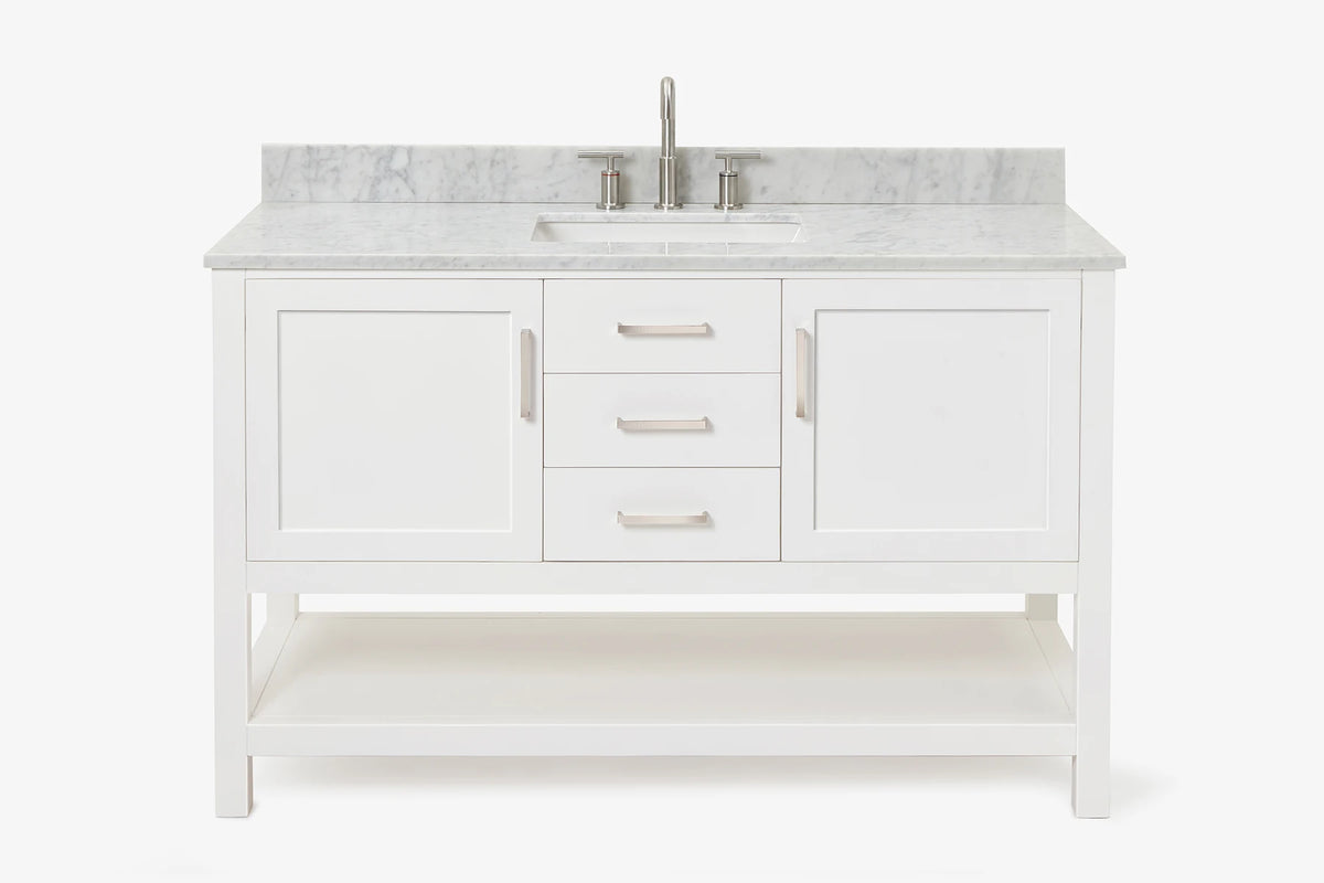 Ariel bayhill 54-55 in. rectangle sink vanity with (0.75,1.5)  countertop