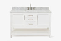 Ariel bayhill 54-55 in. rectangle sink vanity with (0.75,1.5)  countertop