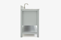 Ariel bayhill 60-61 in. oval sink vanity with (0.75,1.5)  countertop