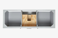 Ariel bayhill 60-61 in. oval sink vanity with (0.75,1.5)  countertop