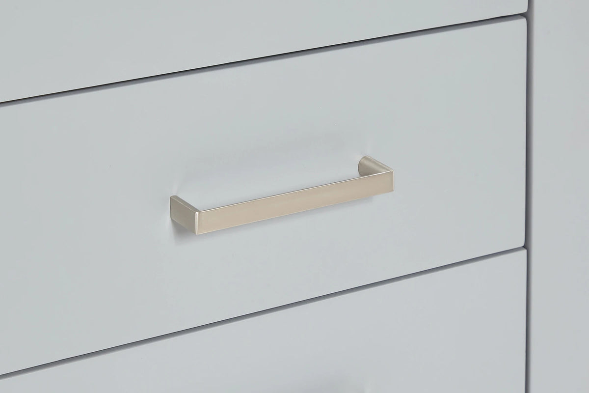 Ariel magnolia 61 in. rectangle sink vanity with 0.75 in. carrara white marble countertop in white