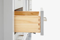 Ariel magnolia 61 in. rectangle sink vanity with 0.75 in. carrara white marble countertop in white