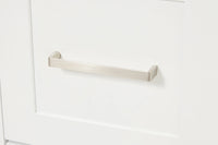 Ariel magnolia 61 in. rectangle sink vanity with 0.75 in. carrara white marble countertop in white