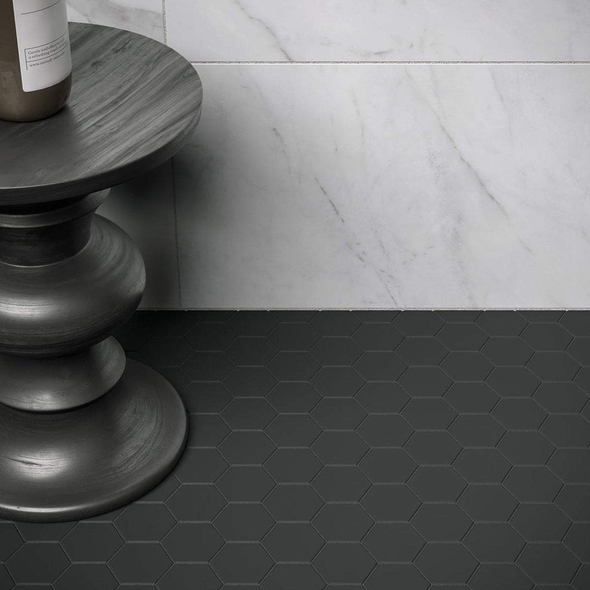 Essential Retro Black Porcelain Mosaic