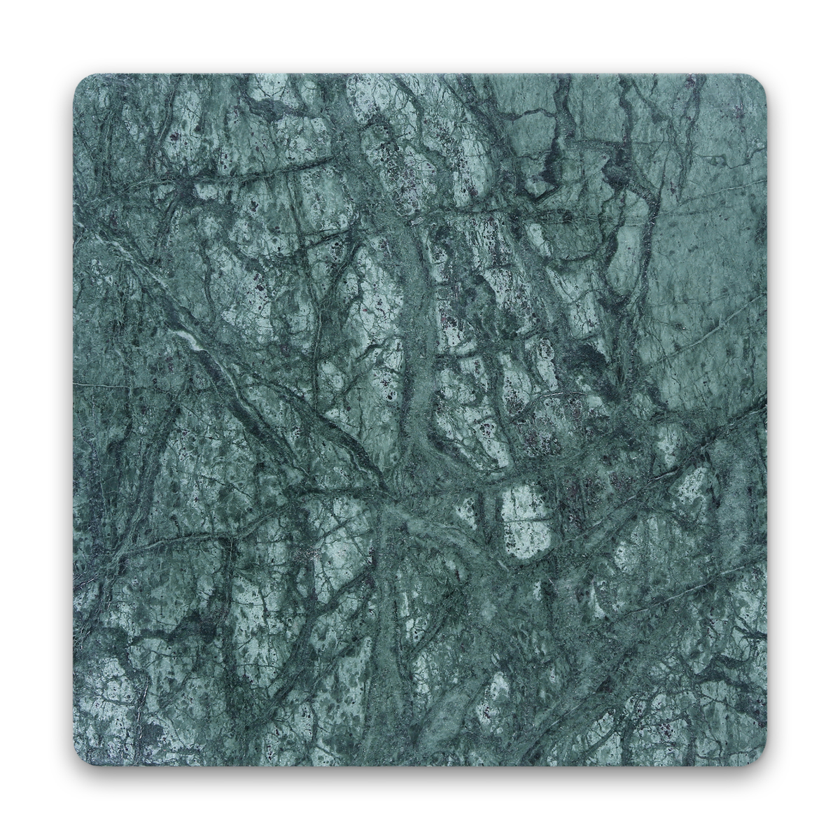 4x4 Verde Reale Modern Tumbled Square Tile