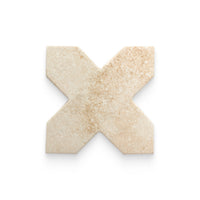 Star and Cross Cream Porcelain Tile