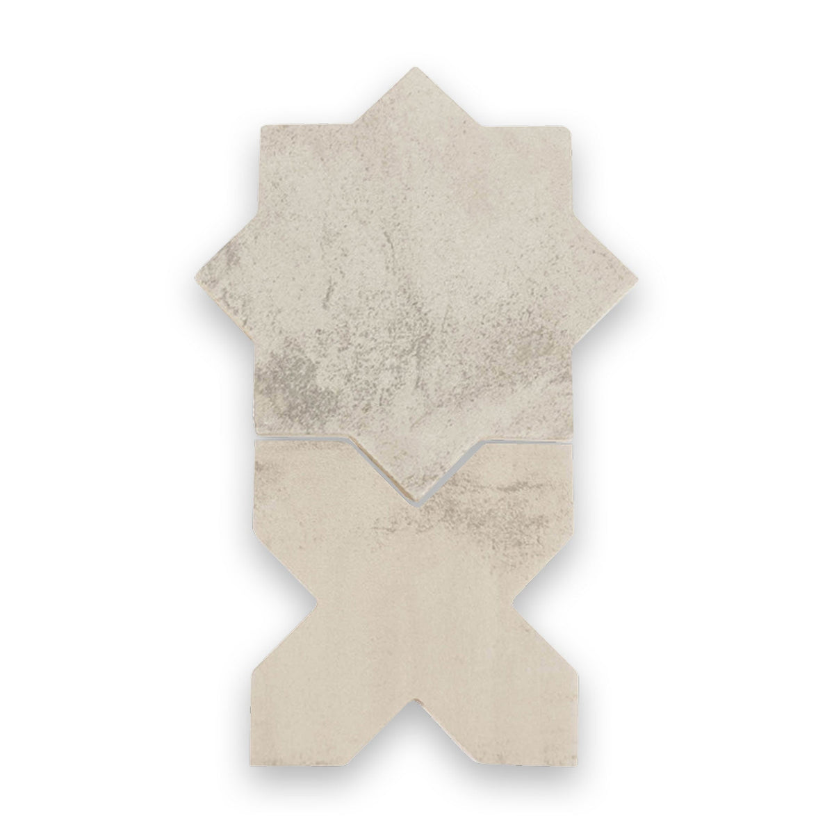 Star and Cross Dove Porcelain Tile