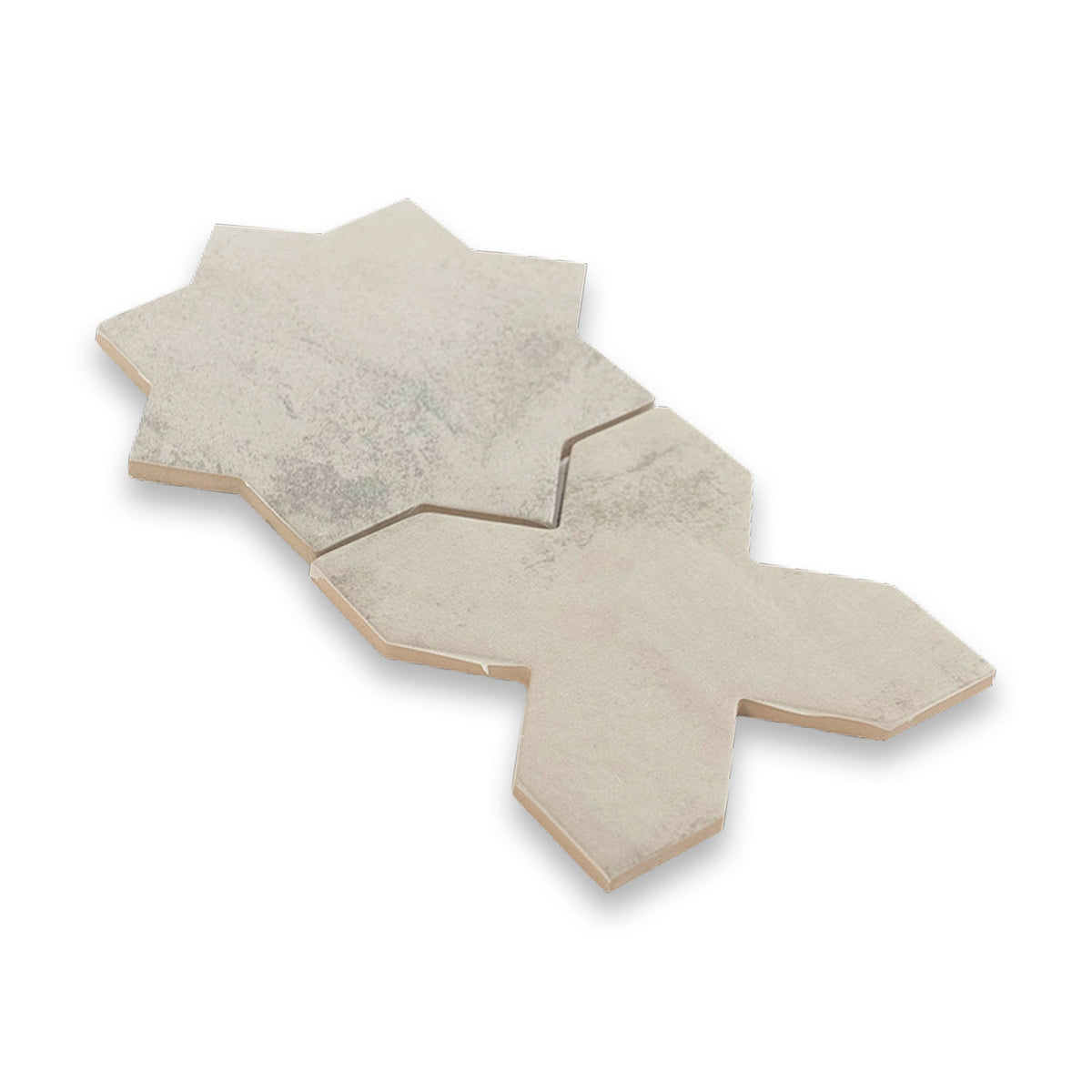 Star and Cross Dove Porcelain Tile