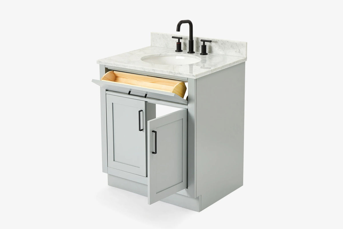 Ariel hepburn 30-31 in. oval sink vanity with 0.75 - 1.5 in. with countertop