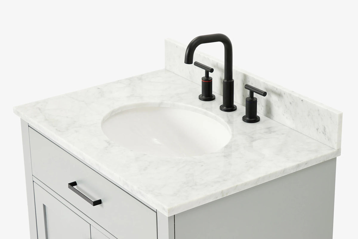 Ariel hepburn 30-31 in. oval sink vanity with 0.75 - 1.5 in. with countertop