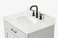Ariel hepburn 30-31 in. oval sink vanity with 0.75 - 1.5 in. with countertop