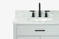 Ariel hepburn 30-31 in. oval sink vanity with 0.75 - 1.5 in. with countertop