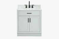 Ariel hepburn 30-31 in. oval sink vanity with 0.75 - 1.5 in. with countertop
